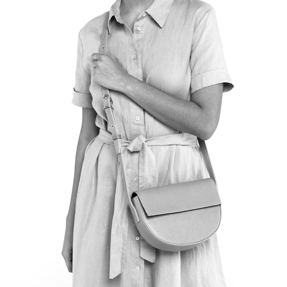 Matt & Nat Grey Crossbody Rith Vintage Saddle Bag